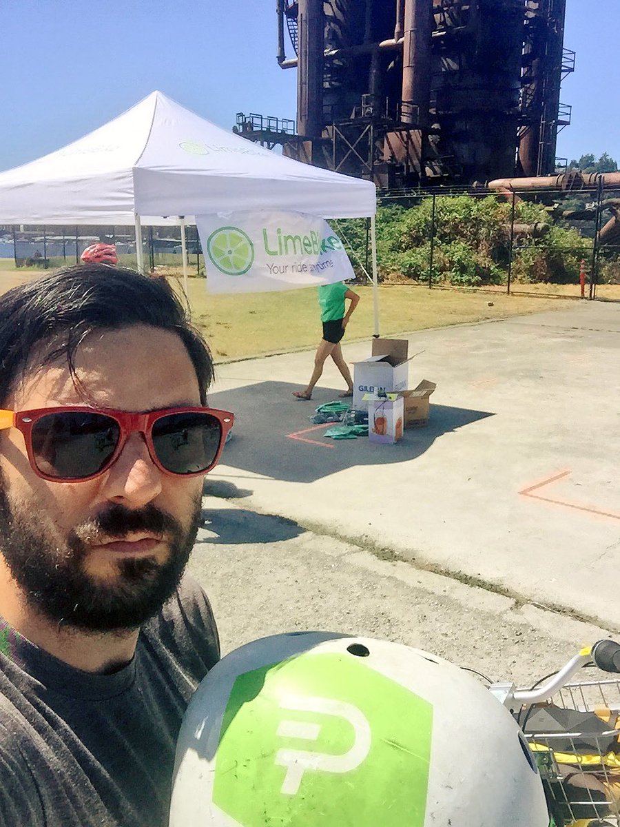 seabikeblog's tweet photo. Riding #LimeRide with a Seattle bike share artifact :-) https://t.co/1TYnr2iMRx