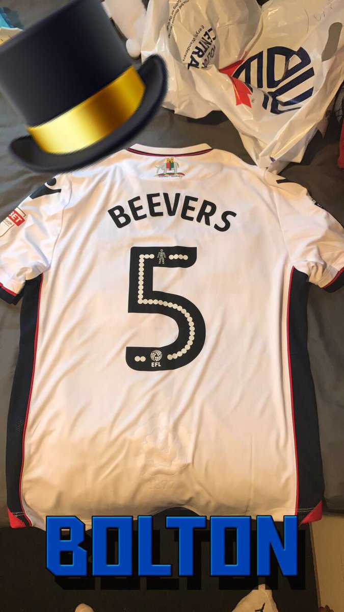 JakeDix96's tweet photo. Got my @OfficialBWFC home shirt for the season ahead just going to buy a magic hat now. @Beeves16 better not leave now #weevers #BWFC https://t.co/lNytGoxkZX