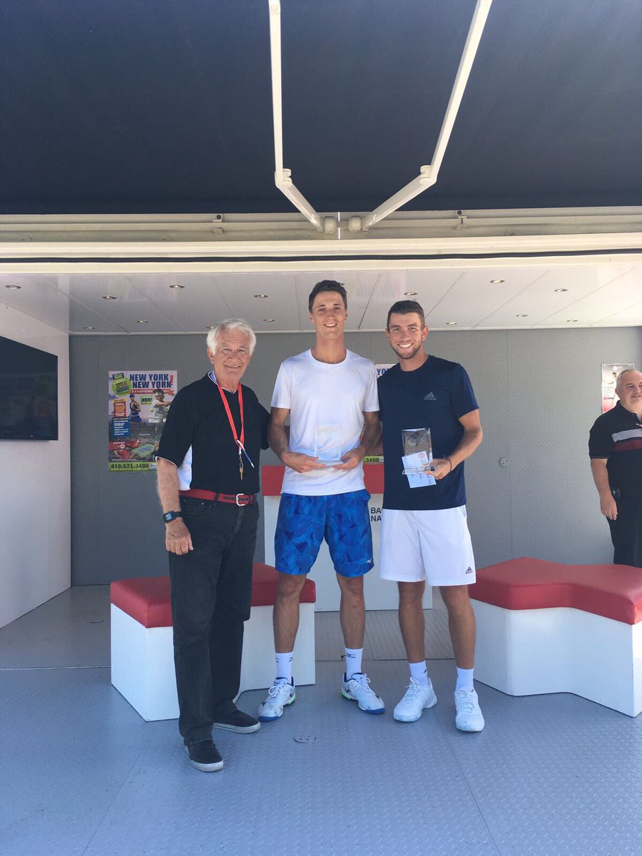 A big congrats to @joesalisbury92 who backs up a very solid grass court season with a Canadian challenger title! Number 4 for Joe 🏆🏆🏆🏆