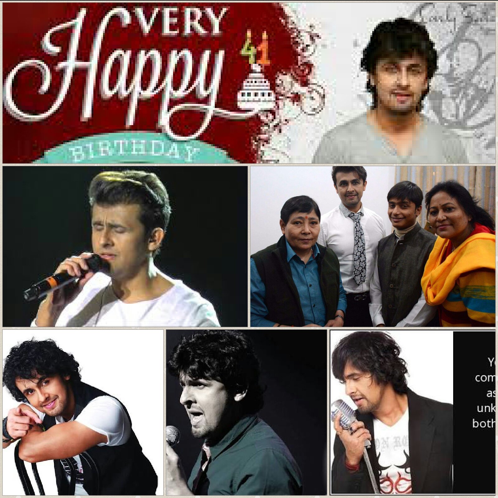 Wish u a very very happy birthday n a blessed year ahead  Mr. Sonu Nigam!! Love u loads!! 