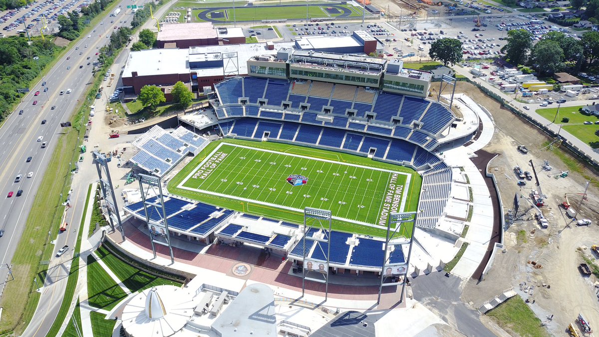 pro football hall of fame on twitter quot overheard view of tom benson stadium seating chart 2017