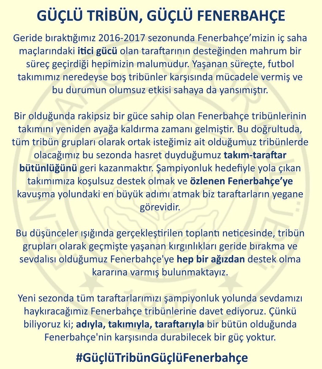 EdirneGFB's tweet photo. #GüçlüTribünGüçlüFenerbahçe https://t.co/oo2RLTV5jq