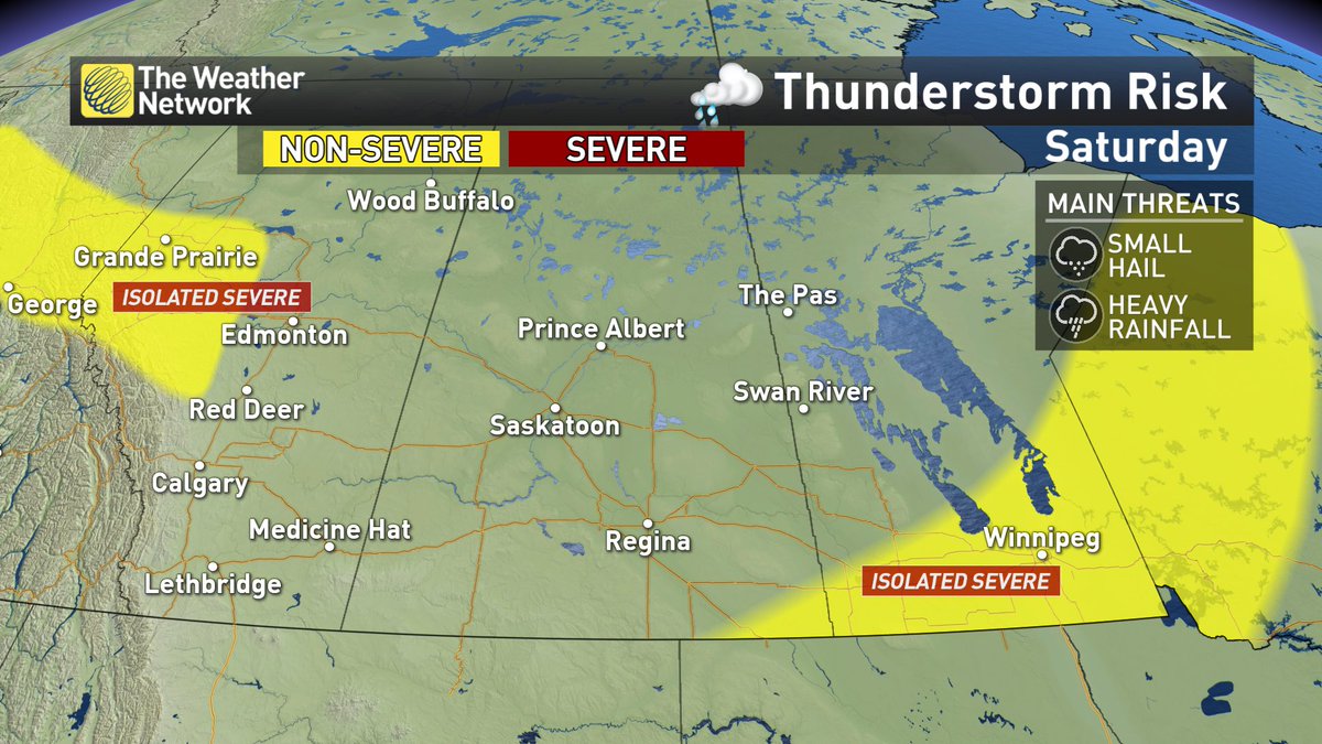 ShannBradbury's tweet photo. Severe tstorms #ABStorm w/ up-sloping. Cold front &amp; convective temp triggering severe wx in #SKStorm #MANStorm https://t.co/fFU1Z5iZCh
