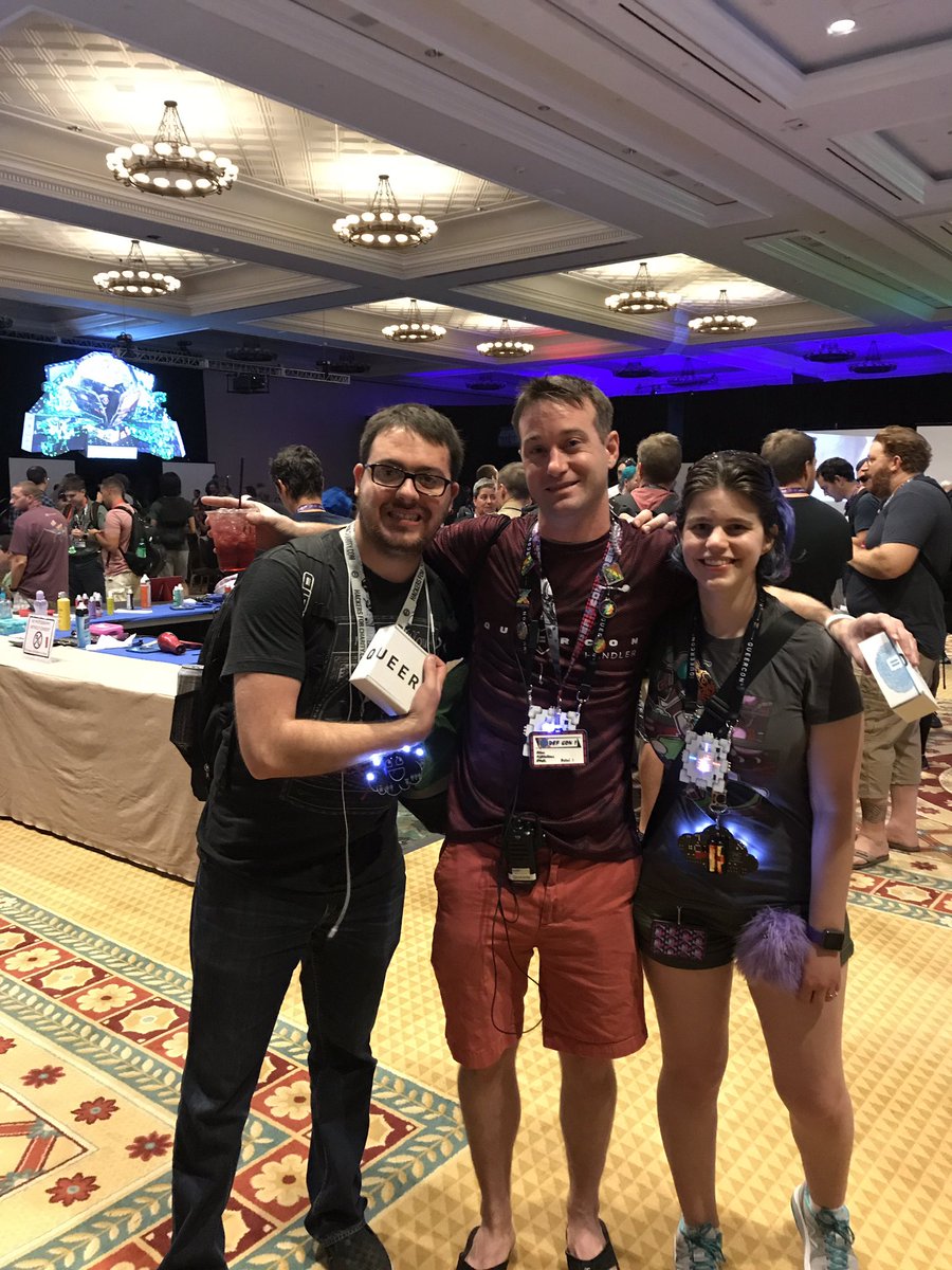 capt_redbeard0's tweet image. Thanks Shawn for the #queercon #badge !