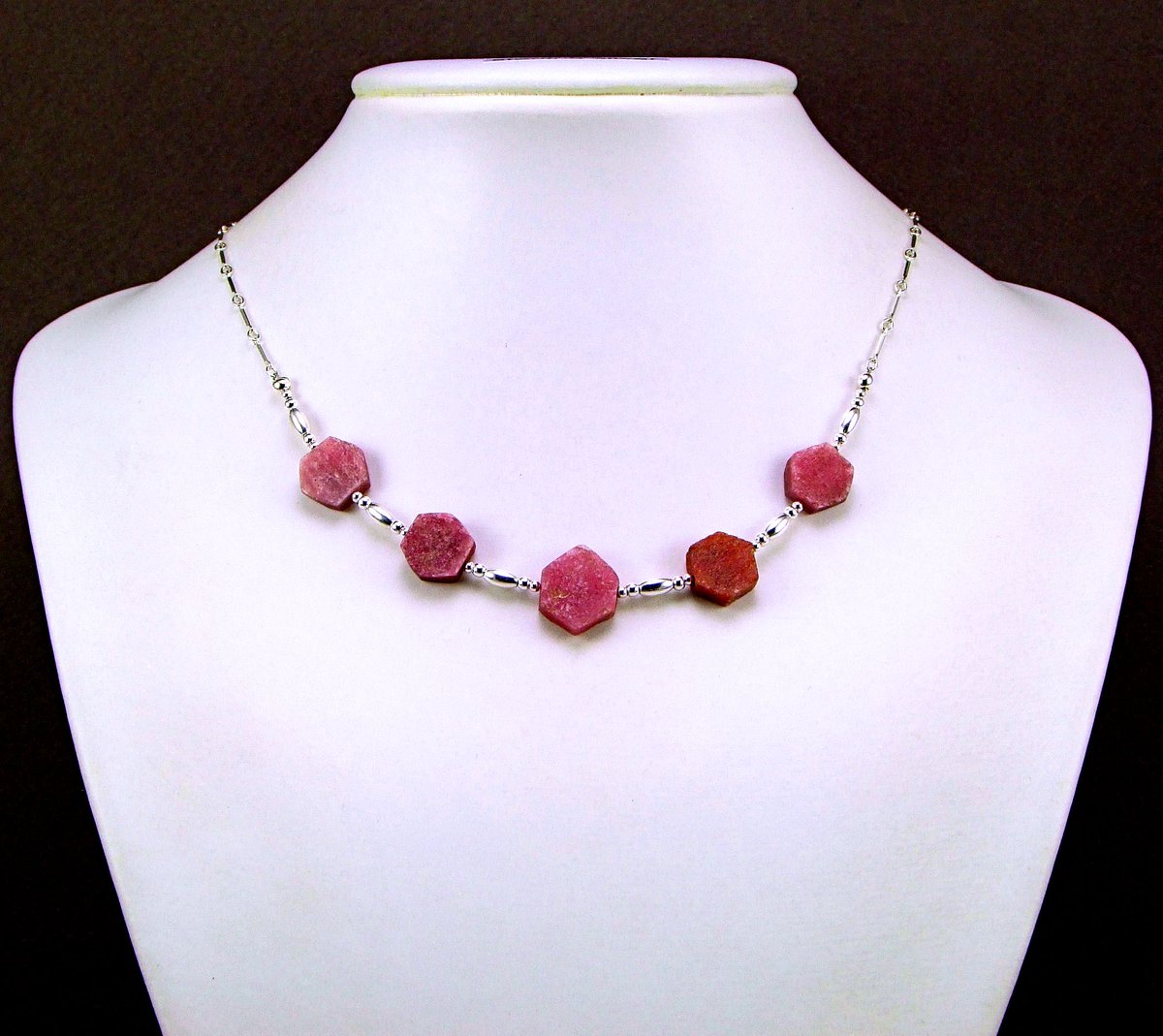 Exquisite Raw Ruby Crystals Sterling Silver Necklace etsy.me/2tNTrIl #rubynecklace #rubies <a href="/thesilverbear/">Augie</a>