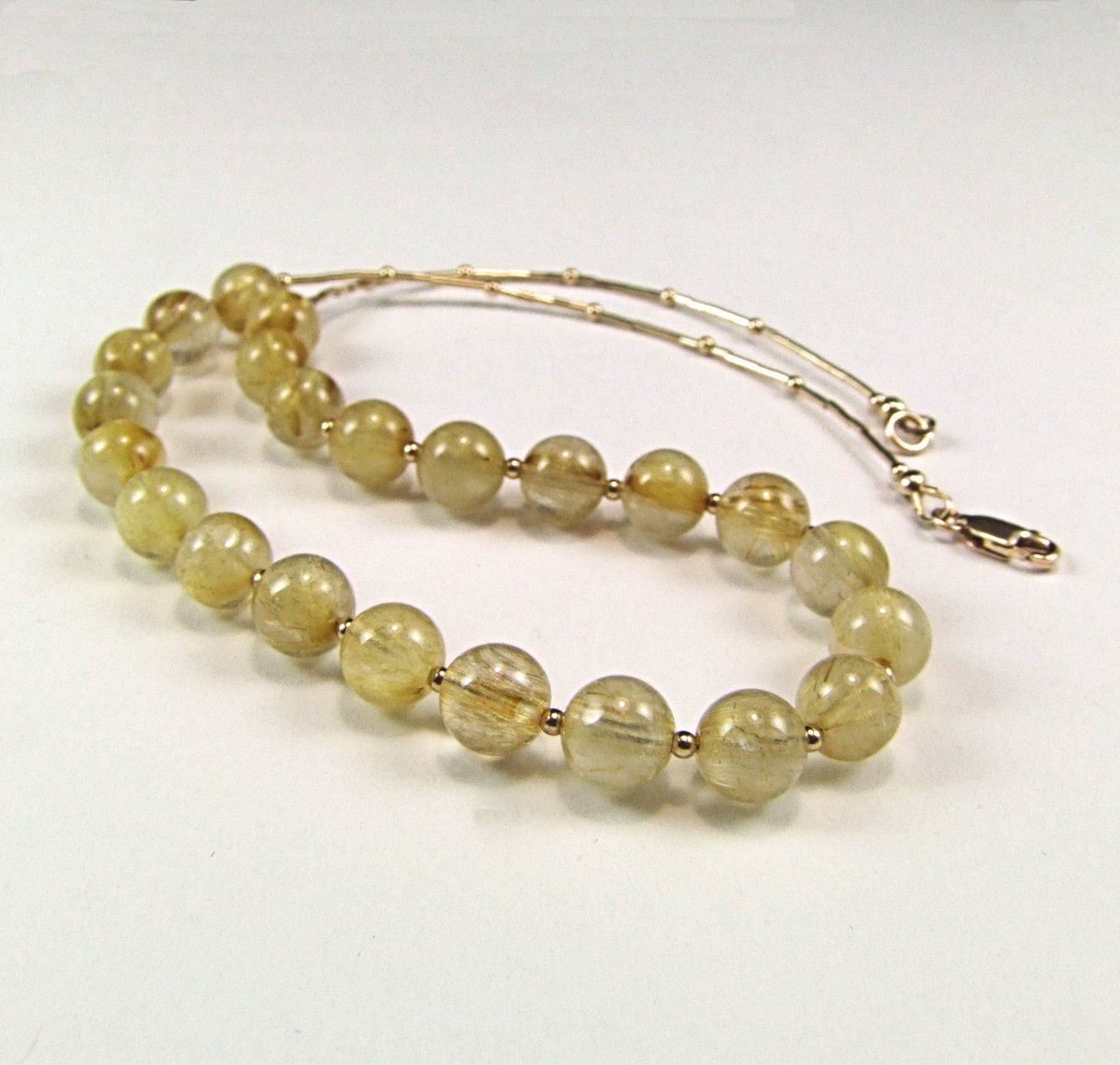 Rutilated Quartz Gold Fill Necklace etsy.me/2tRRAlG #rutilatedquartz #rutilequartz <a href="/thesilverbear/">Augie</a>
