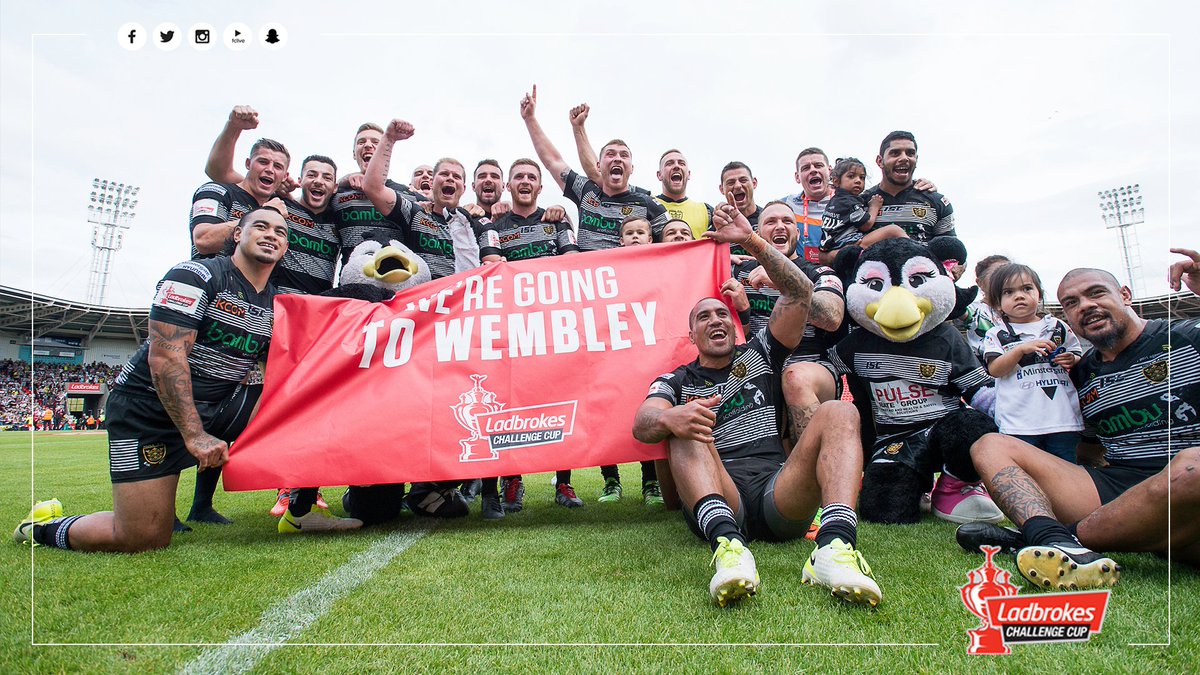 hullfcofficial's tweet photo. Good morning, faithful... 

We're going to Wembley! 😃 https://t.co/hMRGjBQhRp