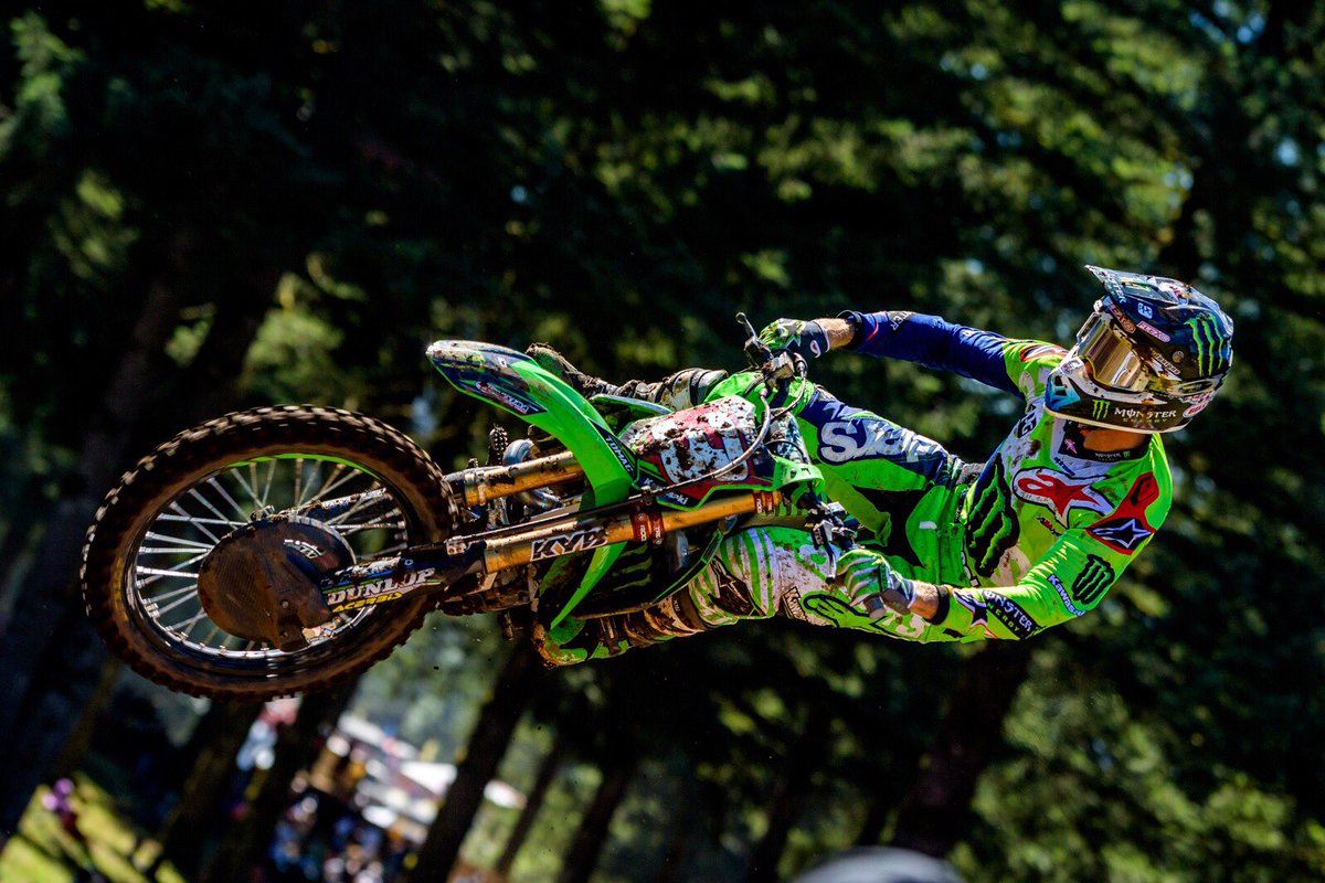 KawasakiUSA's tweet photo. .@elitomac fastest in 450 qualifying at #WashougalMX. #RaceKX #ProofNation https://t.co/sSpfPQbKDT