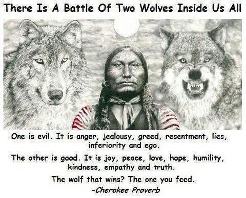 treythetruth213's tweet photo. THE WAR OF GOOD & EVIL THAT IS WITHIN US ALL☯️
" Which wolf will win? The one you feed."🐺🐗
#Wisdom103 https://t.co/0KTSfKnID3