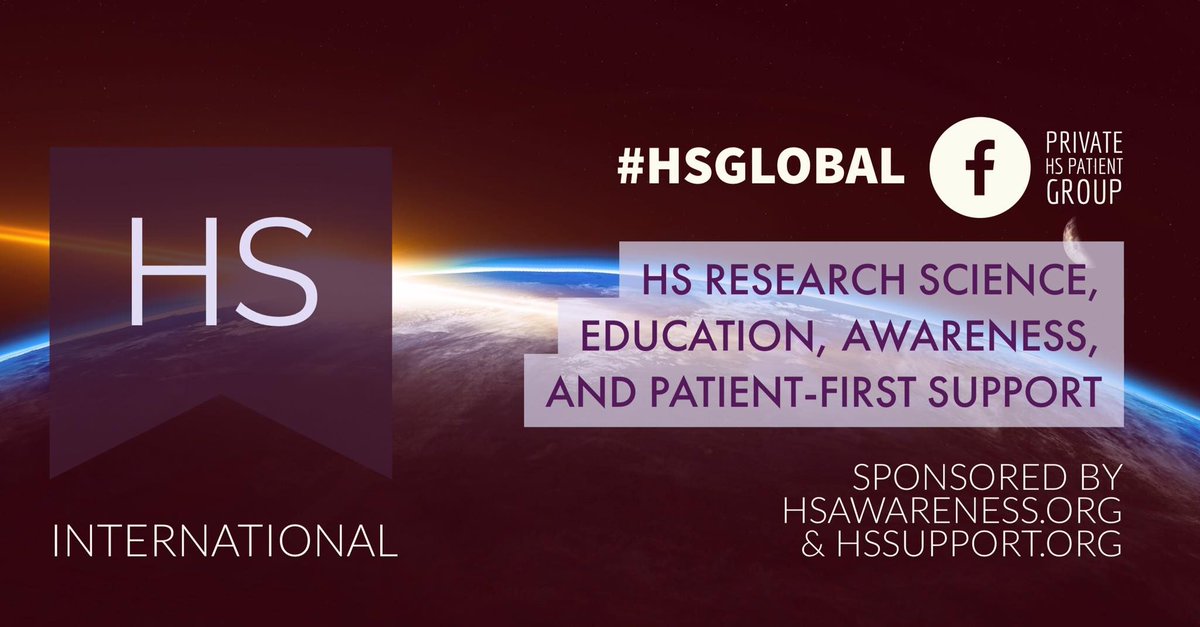 HSisNOTu's tweet photo. #HSGLOBAL is Back up! >> #HidradenitisSuppurativa (HS) International Awareness Private Facebook Group | #HSAWARENESS https://t.co/UAAdsCw0fO https://t.co/mMorQIFGGw