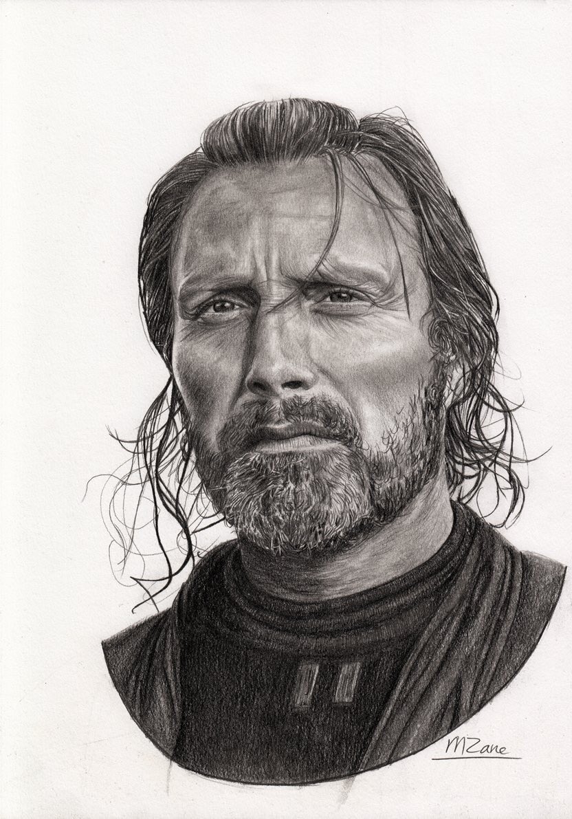 I'm in a really good mood, so - GIVEAWAY TIME. RT this for a chance to win a print of my Mads Mikkelsen drawing! Ends 3rd August!