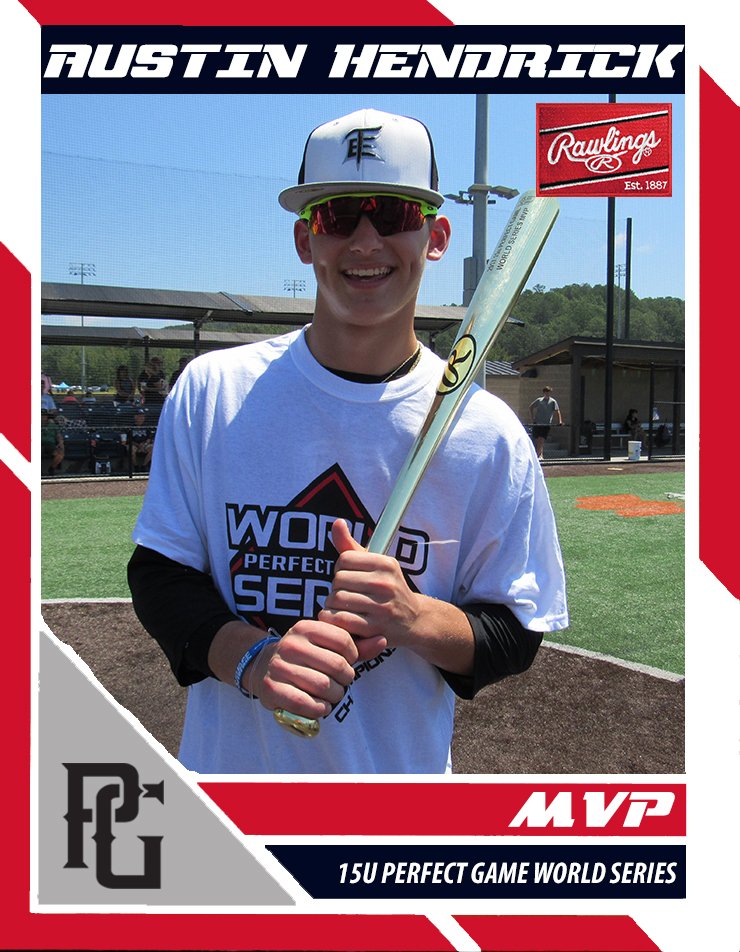 PerfectGameUSA's tweet photo. Congrats to the @RawlingsSports MVP and MVPitcher award winners from our 15U Perfect Game World Series! https://t.co/l5NCAfvMCv
