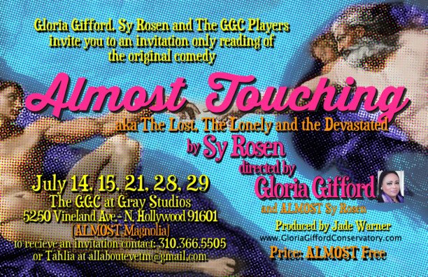 GGCPlayers's tweet photo. Showtime tonight!! 8pm #ALMOSTTOUCHING @GloriaGifford STARRING &amp; DIRECTING. #SYROSEN wrote it &amp; we want u 2 see it! RSVP 310.366.5505 https://t.co/SpoNgcQYmg