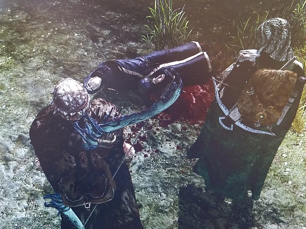 NedKikuharu's tweet photo. Some Witch named anus tried to set me on fire, needless to say, Faenddy shot her in the tit. #tithit #witchbitch #skyrim https://t.co/UkWKILzfv7