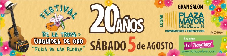 plazamayormed's tweet photo. ¡La trova #SeVive en Plaza Mayor! Agosto 5 en nuestro Gran Salón. @OrquideadeOro  Más info: https://t.co/H0JsDCfofB https://t.co/Ae0UHKEF0B