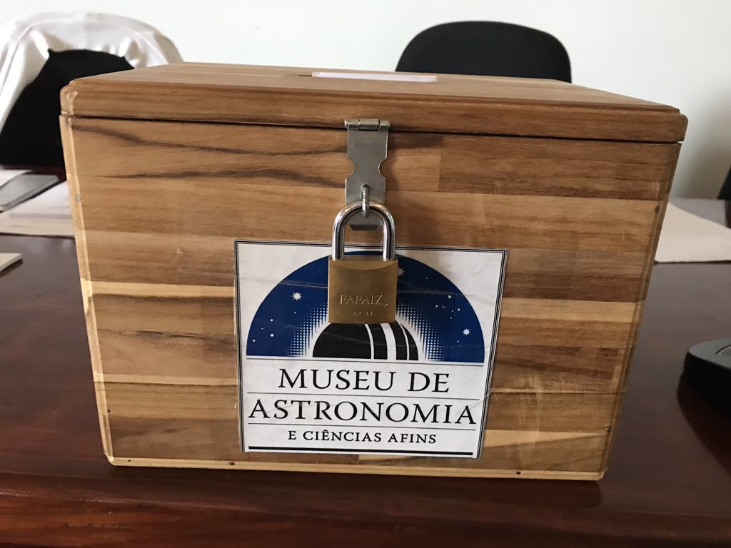 ausnarkie's tweet photo. #ICHST2017 the ballot box in Rio de Janeiro where Melbourne came second to Prague for ICHST 2021. We will bid for ICHST 2025 https://t.co/g6rytP0mSF