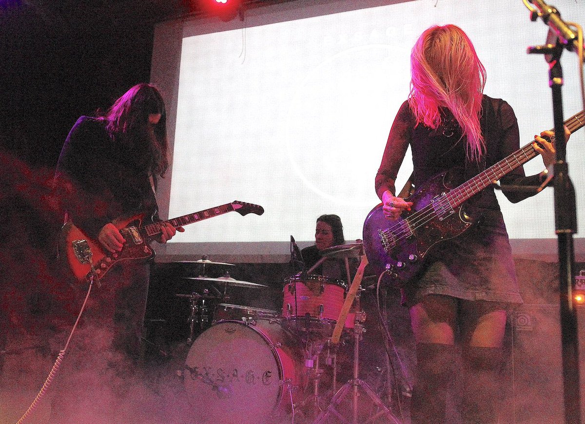 alysoncamus's tweet photo. @exsageband #ClairvoidFest with #DeadDawn #LoveRites #CatScan #BandAparte @burningpalmz #TheTissues @Bootlegtheater https://t.co/nkcuD4AxAA https://t.co/ncN4xOCbB1