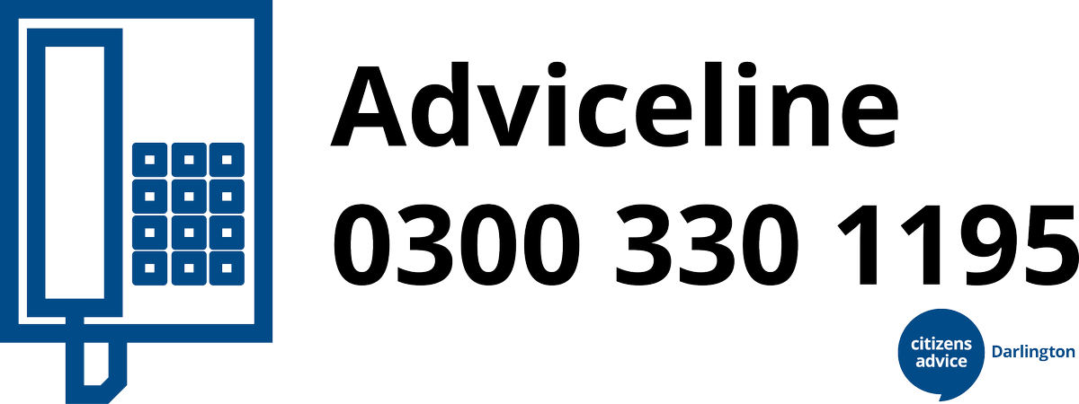 DarlingtonCAB's tweet photo. Citizens Advice #Darlington #Adviceline lines open until 4pm. Call now for free independent, confidential &amp; impartial advice: 0300 330 1195 https://t.co/G7LMbPijQ6