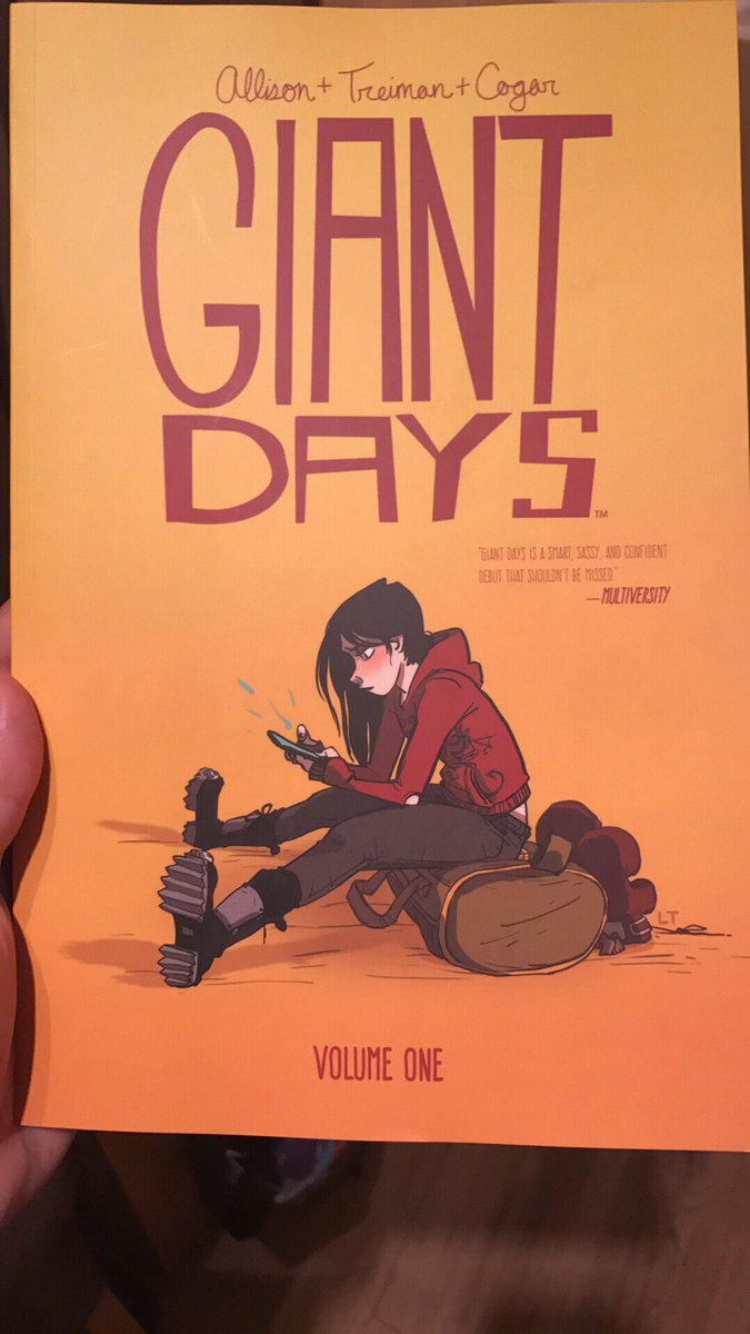 x__Jessika's tweet photo. Bought some graphic novels today at @MCMComicCon 😊 #GiantDays #SamuraiChef #Papermoon some incredible indie artists there! #ComicCon https://t.co/cpYFh5YWMo