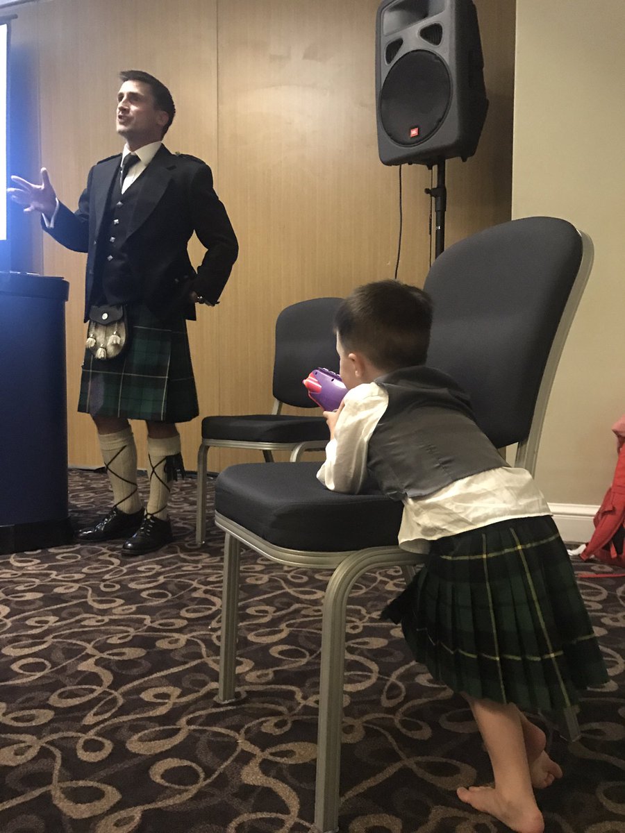 BritWheelBBall's tweet photo. GB 🇬🇧 Junior Men's Team Head Coach Scott Wallace delivering our #RLT2017 Awards Dinner - along with his mini me nerf gun heckler https://t.co/vXvK88uZyt