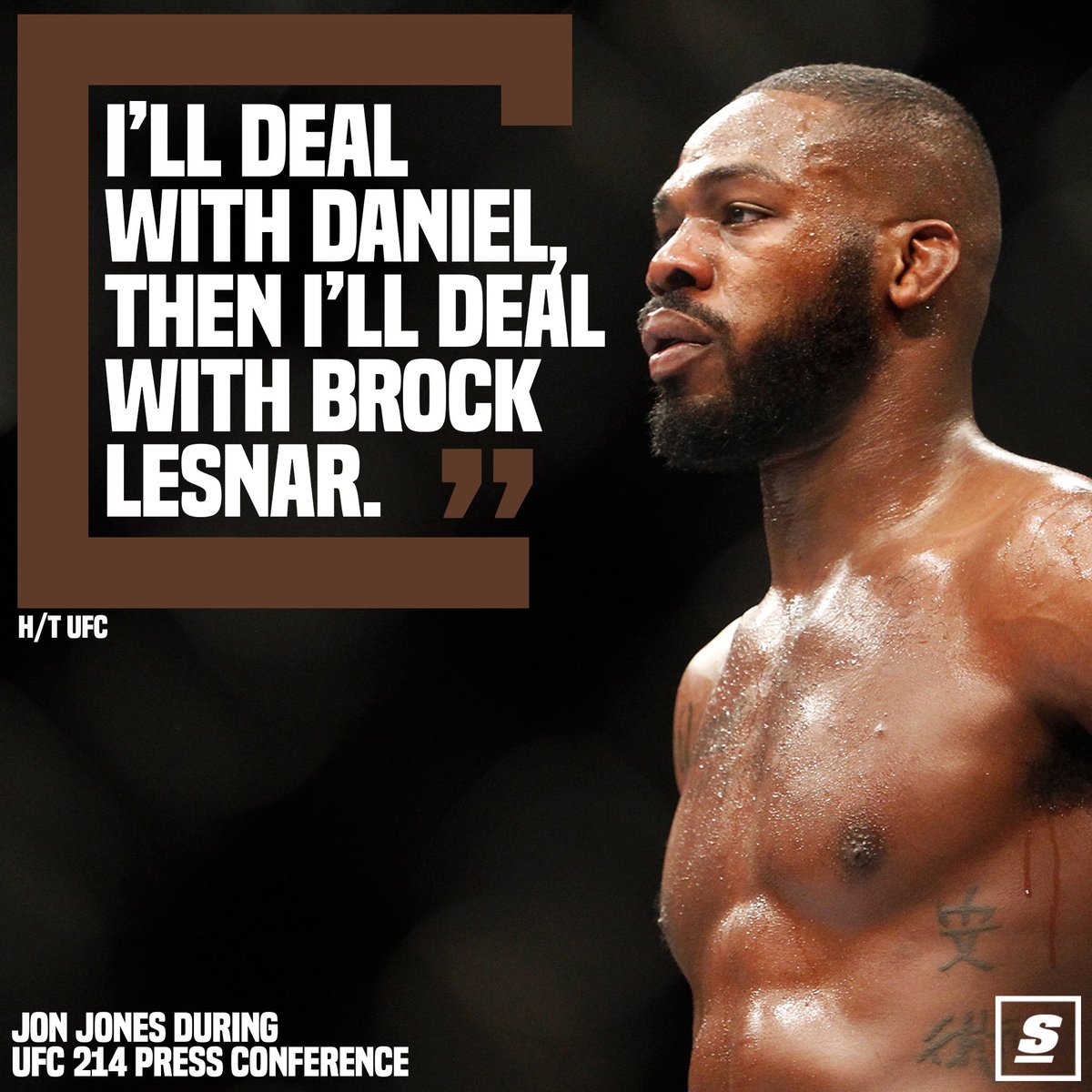 theScore's tweet photo. Jon Jones is already looking ahead. https://t.co/6iR5FeYb4w