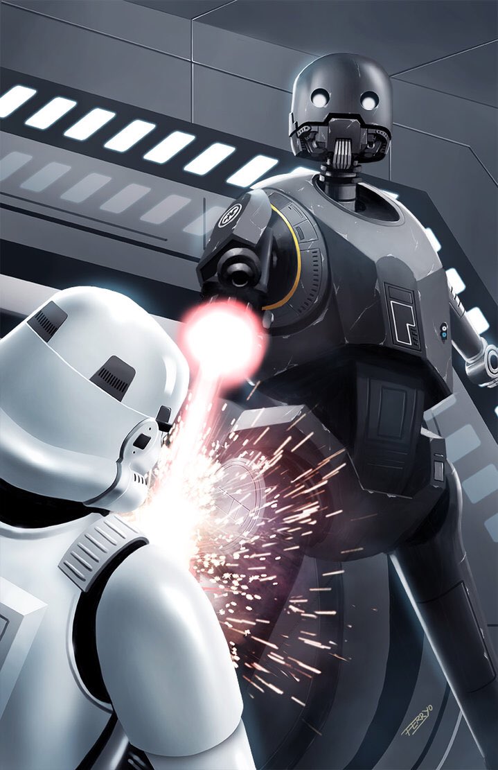 Yrogerg84's tweet image. K-2SO en mode badass 😎💪🏻
#RogueOne