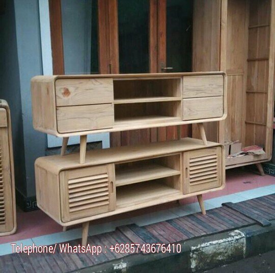 Buffet Minimalis Jati tokojatijepara.wordpress.com/2017/07/29/buf…