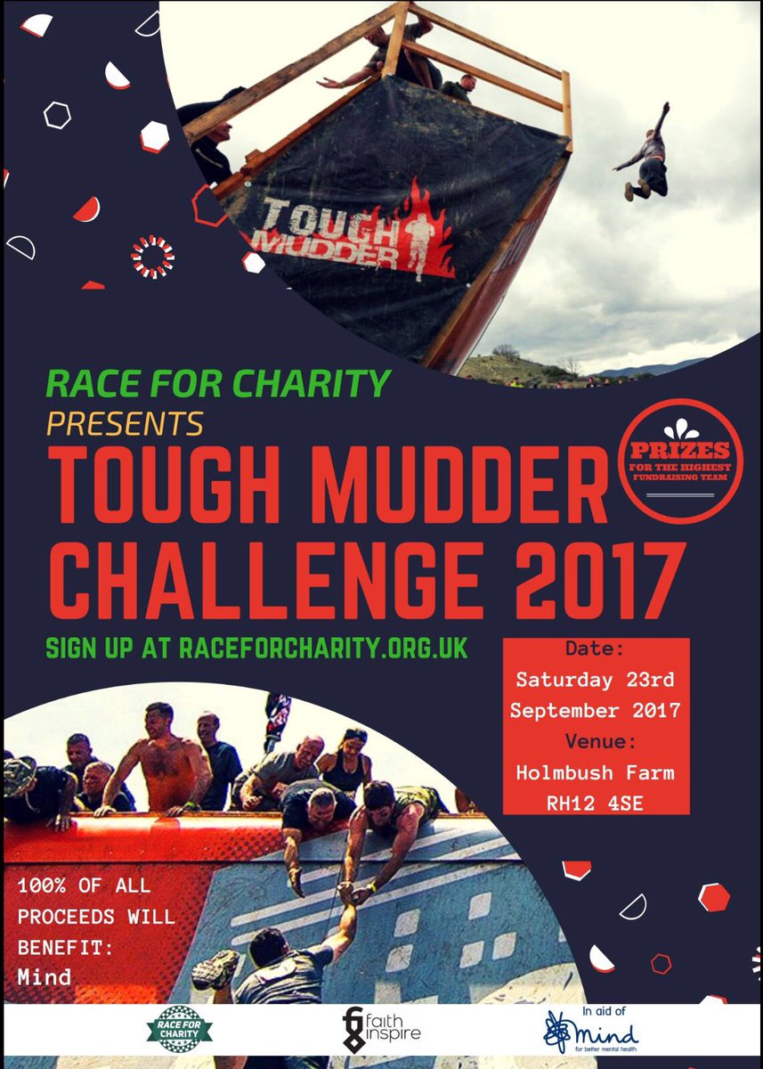 raceforcharity_'s tweet photo. Do something amazing today. Sign up for Tough Mudder! https://t.co/7hVTpgkOPR