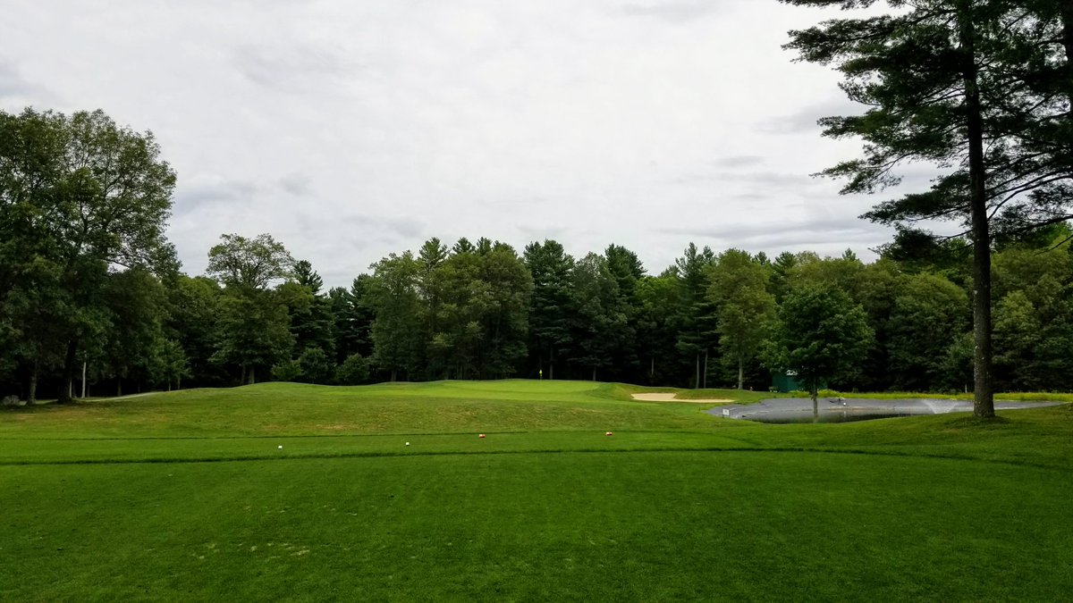 rkmajor's tweet photo. Impressed with the condition of the course as well as the new hole signs at @SassamonTrace #golf #Natick #Summer https://t.co/dHu5HwCuSR