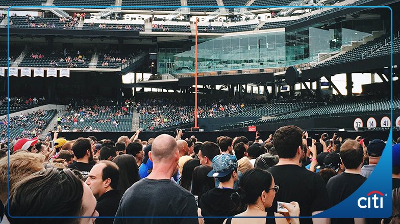 Fans at an outdoor concert