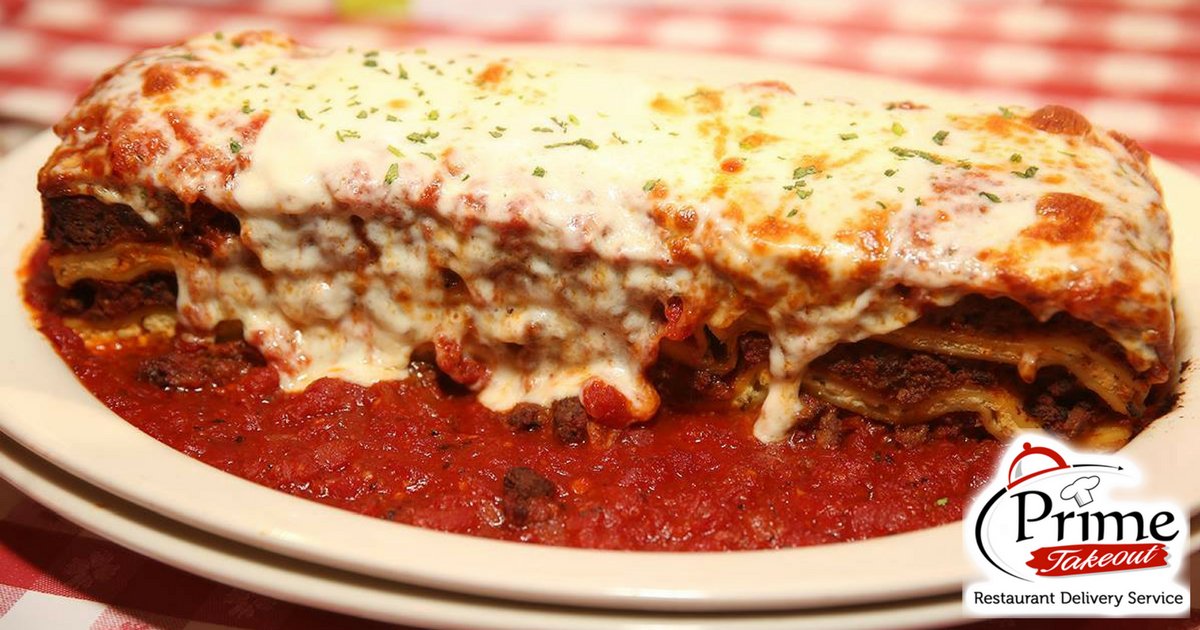 PrimeTakeout's tweet photo. We deliver #lasagna so good, it will make your #Italian Grandma blush. Happy #NationalLasagnaDay ! https://t.co/jC3dzEkh1H https://t.co/1ReneiZix1