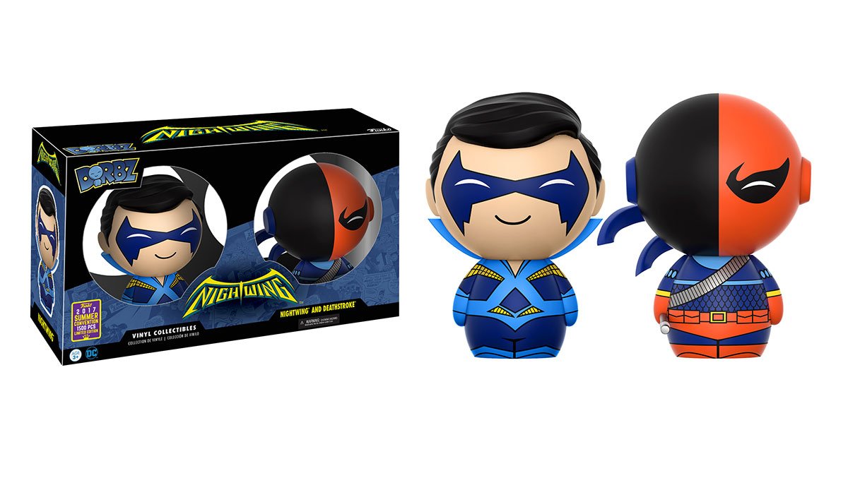 OriginalFunko's tweet photo. RT &amp; follow @OriginalFunko for the chance to win an #SDCC 2017 exclusive Nightwing &amp; Deathstroke Dorbz 2-Pack! https://t.co/WRPTga3sFo