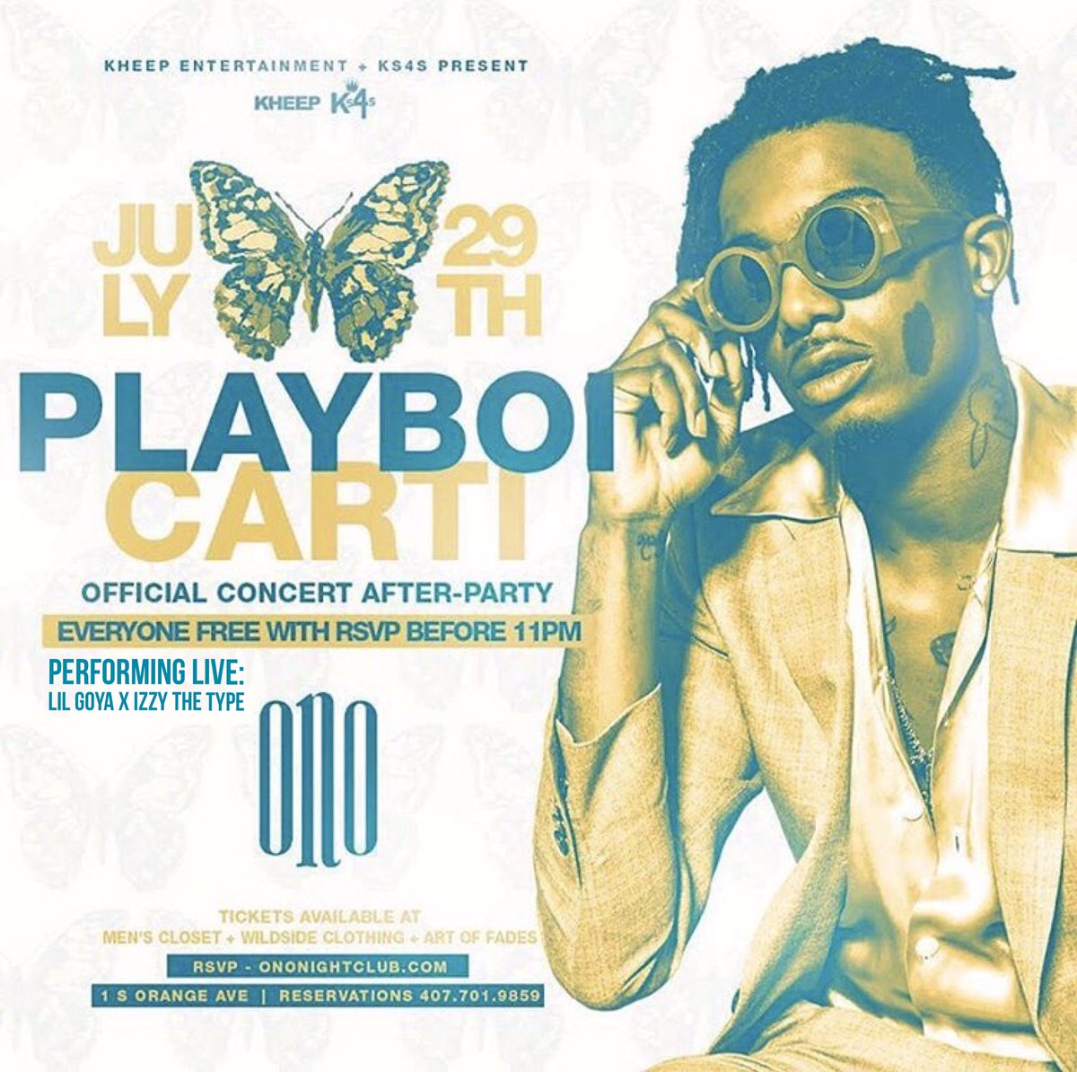 EXOPR8's tweet photo. Tonight We LIVE Alongside @playboicarti ⭐️⛓🦋 https://t.co/k6cHKx0oYd