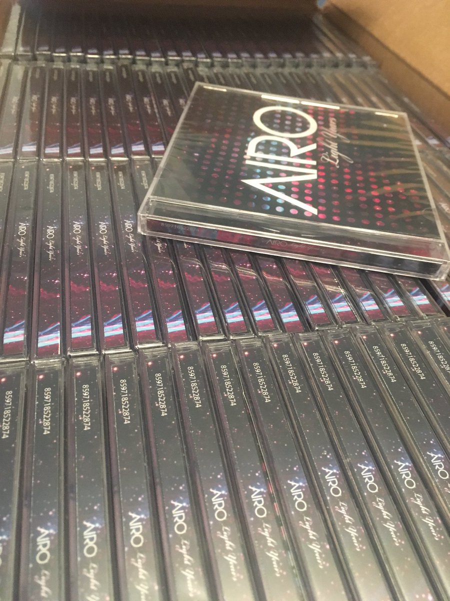 WeAreAiro's tweet photo. ✨New shipment of #LightYears arrived just in time for th @GoAndShineNA #GreatWhiteNorth tour! #ListenNow ok @Spotify 💫#christianpop https://t.co/lwFFYv9Mgf