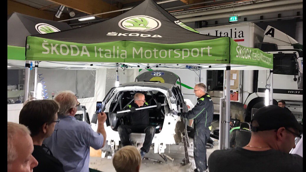 Complimenti Andrea Beppe Fabrizio Franco Marco e Riki La #FabiaR5 #Umby e #Ferrara sarà al via anche nell'ultima tappa Neste #RallyFinland