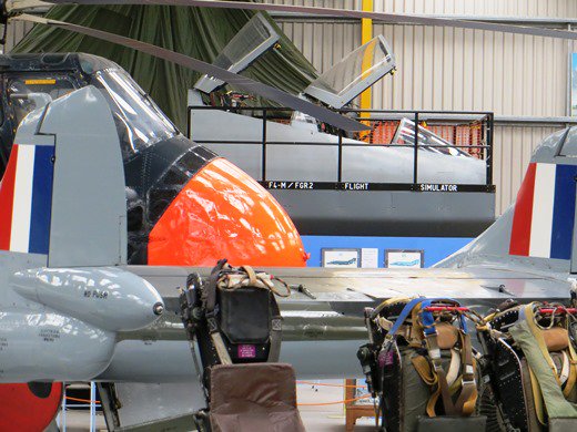 NewarkAirMus's tweet photo. Closing tonight with a different view through #NAMHangar1 towards the #PhantomSim taken today #DiverseAviation here in #LoveNotts #QuickTrip https://t.co/VKFoYX9Jv5