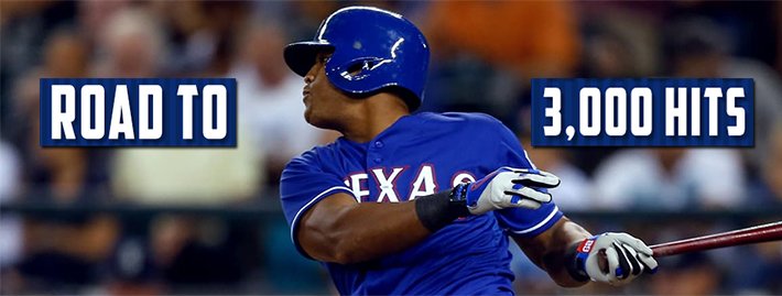 RotoRadar's tweet photo. RotoRadar SATURDAY SHOWCASE: If Adrian Beltre gets his 3,000th hit tonight, everyone who retweets this will win a #OptimusRadar weekly pass. https://t.co/aPcsglzuCW