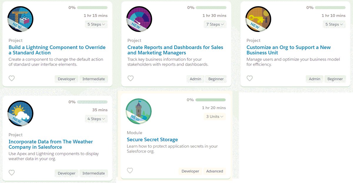 jenwlee's tweet image. Making my way through the new @trailhead content. 
1 new module and 4 projects to go
#AlwaysLearning #MustGetMOARBadges #TrailheadAddict