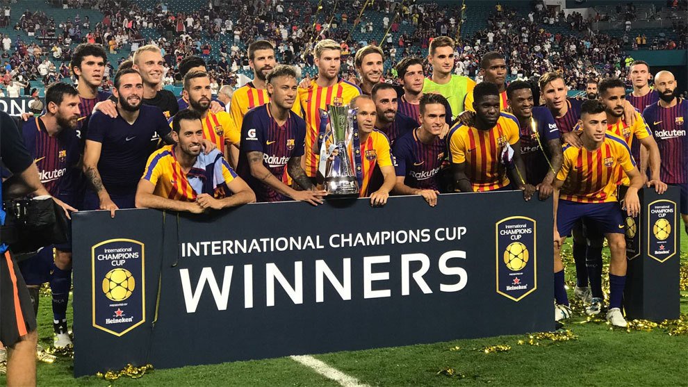 marca's tweet photo. El Barça se lleva la Champions del verano... y el Real Madrid acaba último https://t.co/VMDrBFqkzG #InternationalChampionsCup https://t.co/fRR2SoL4S3