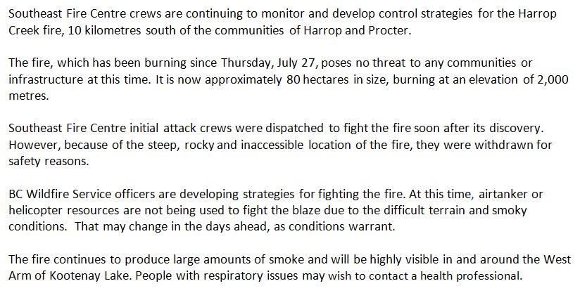 BC Wildfire Service tweet media