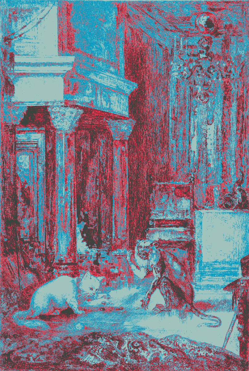paintergoblin's tweet photo. Félix Bracquemond. The Monkey and the Cat, from the Fables of La Fontaine. 1886. @metmuseum https://t.co/LM0qlWBhCq #meowmet #cat #monkey https://t.co/q7xEeimQCM