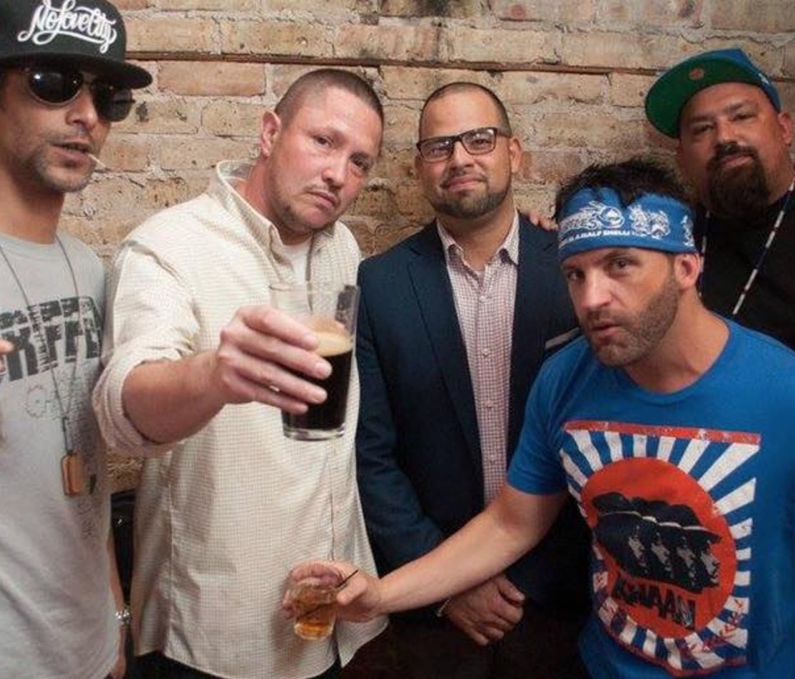 Griffen's tweet photo. Me, E.Cilla, Prime, Mic One...... #RIPMicOne @fakeshoredrive https://t.co/nBYjQ3SgRt