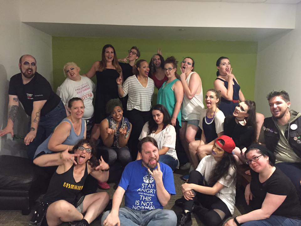 EclecMayhemProd's tweet photo. This beautiful, ridiculous bunch of Mayhem-makers is giving you 2 more great #TiresiasTits shows! Tonite at 10, Sun at 5:30. #capfringe17 https://t.co/fvsrj77QDY
