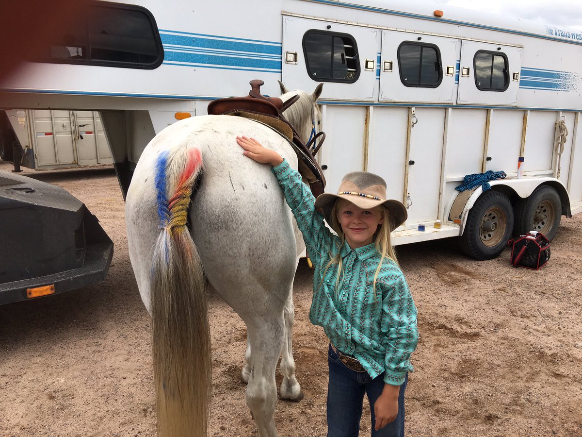 HoofBeatsCo's tweet photo. Getting ready for barrel racing with Snow Creek Larkspur #hoofbeatstheatre #snowcreeklarkspur #douglascountyfairgrounds #rodeocolorado https://t.co/igMAehHsml