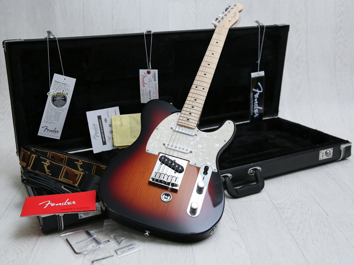 GreenwoodsMusic's tweet photo. Fender American Nashville B-Bender Telecaster Sunburst &amp; Fender Case &amp; Tags £1895.00 - https://t.co/JH49CNtbhe #fender #telecaster #USA https://t.co/oEIBYseO2n