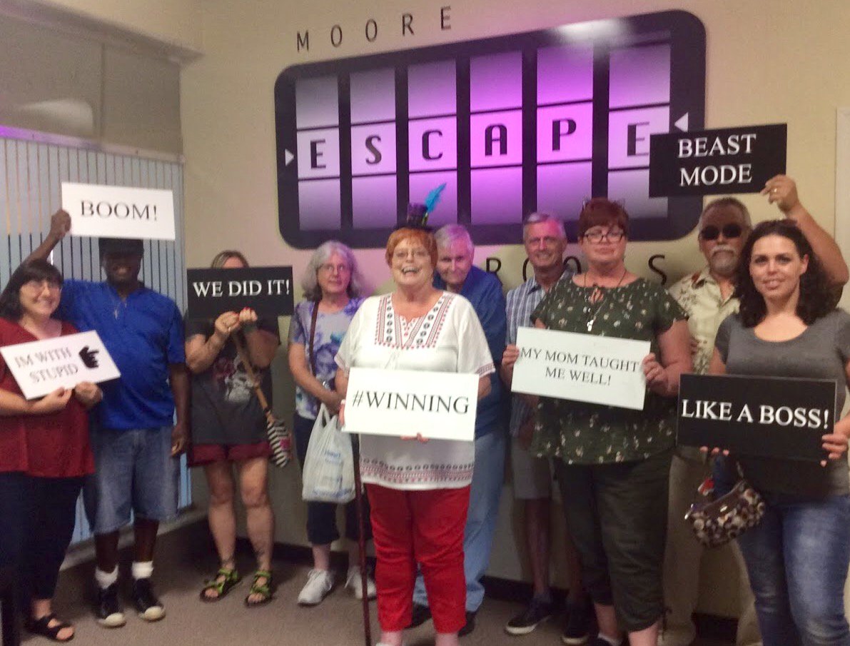 MooreEscapeRoom's tweet photo. Happy 75th birthday!!! What a great way to celebrate!
#happybirthday #merbirthday #escapedfromMER https://t.co/565udxVVzW