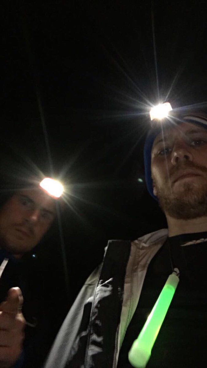LiamSav10's tweet photo. 75km down and 25km to go on the night walk now! Text TWLR50 Β£1 to 70070 to sponsor me now! #trailwalker2017 https://t.co/EG5CRHFJyl