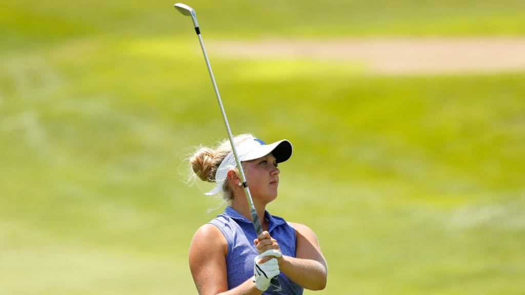 USGA's tweet photo. The No. 35 seed, Erica Shepherd made her way to the final of the #USGirlsJunior and came out a champion.
https://t.co/yfNKIySfIM https://t.co/JmzdGz4doy
