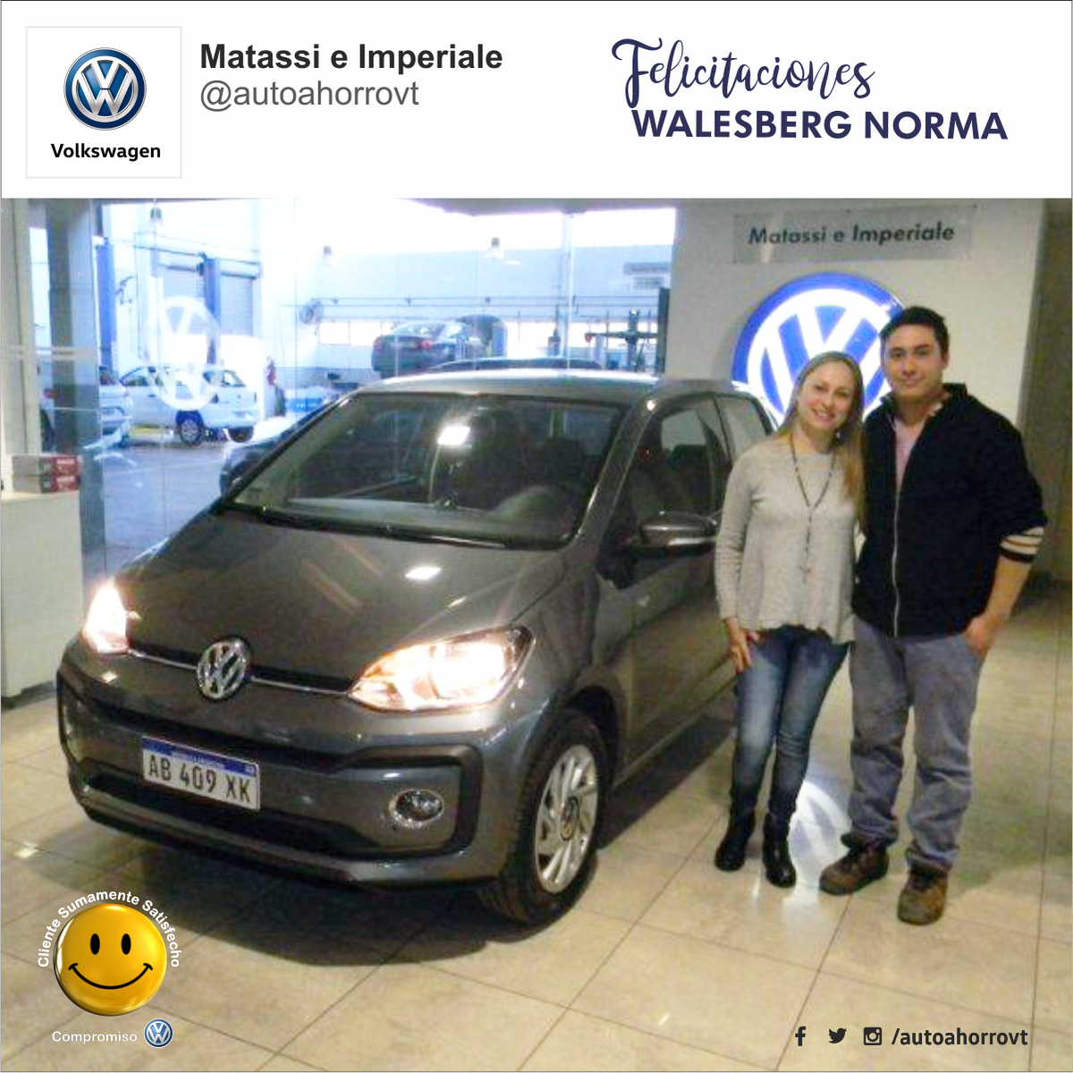 AutoahorroVT's tweet photo. ¡Felicitaciones Norma! https://t.co/F9kMKjPS3T