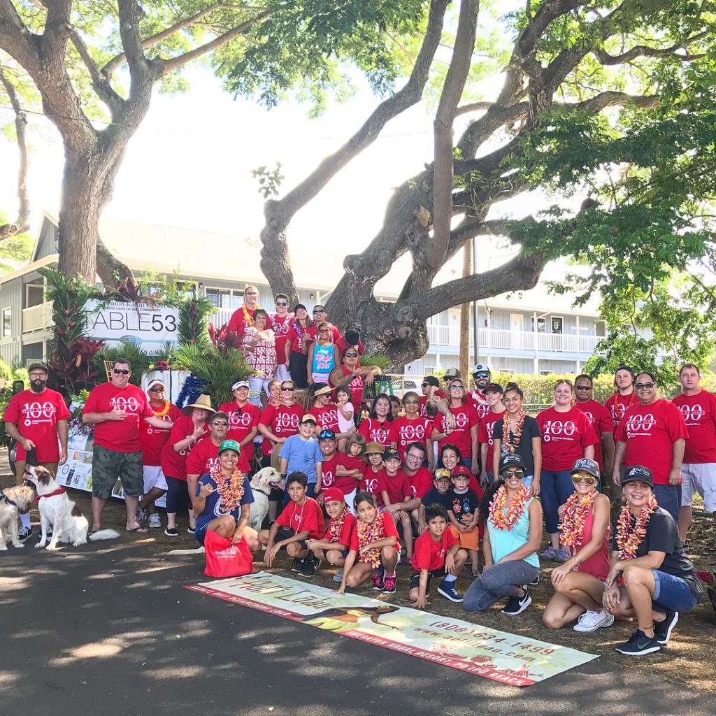 SheratonKauai's tweet photo. Did you see our #table53 float at the #koloaplantationdays parade? Our #charity program has raised $185K+ for the #Kauai community. https://t.co/HaHqa3nfg1